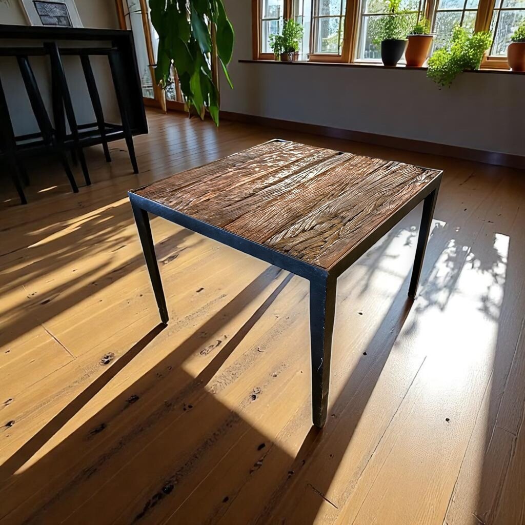 Iron + Wood Coffee Table