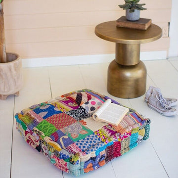 Square Kantha Floor Cushion