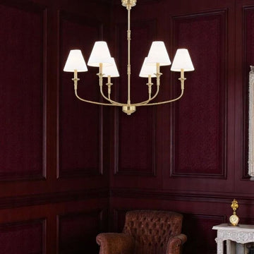 Barton Antique Brass Chandelier