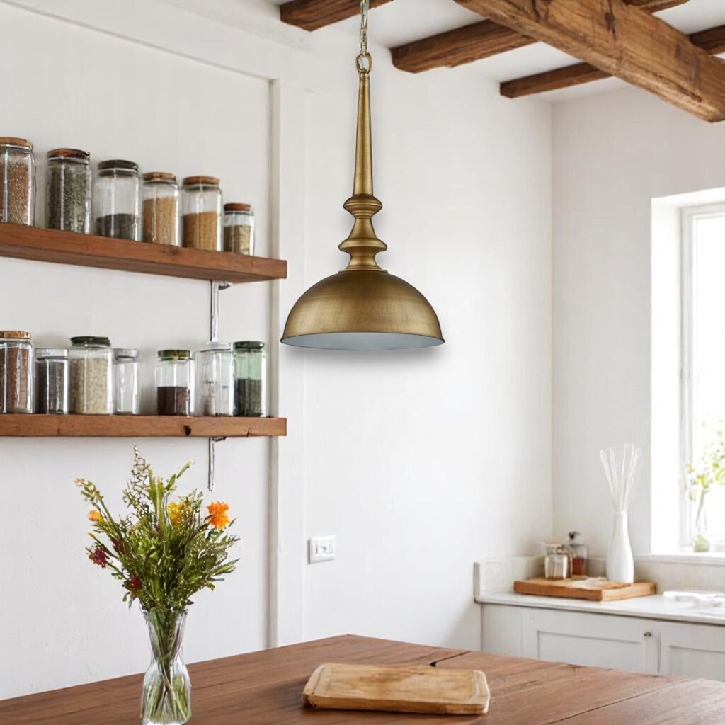 Hopper Gold Pendant Light