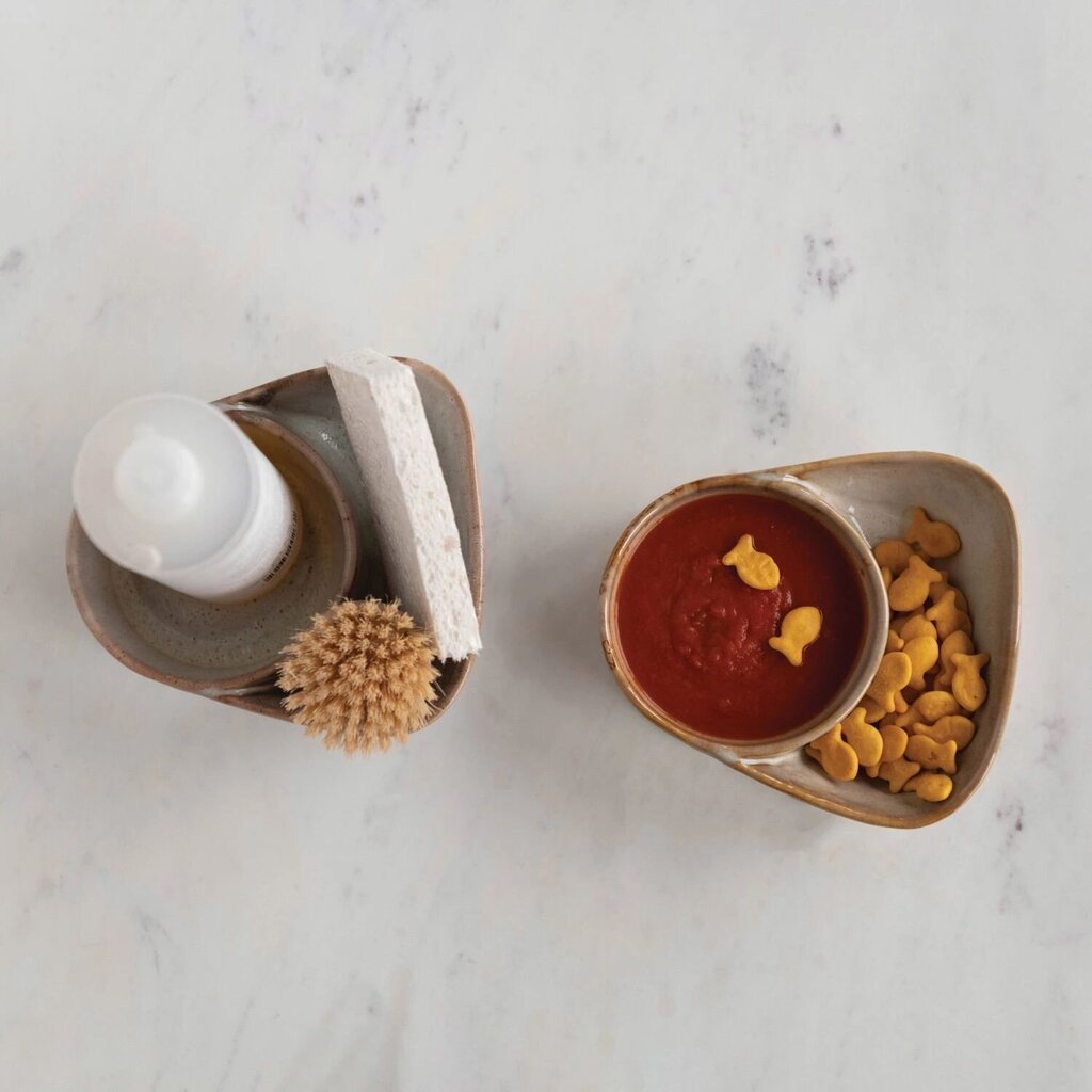 Stoneware Soup & Cracker Bowl
