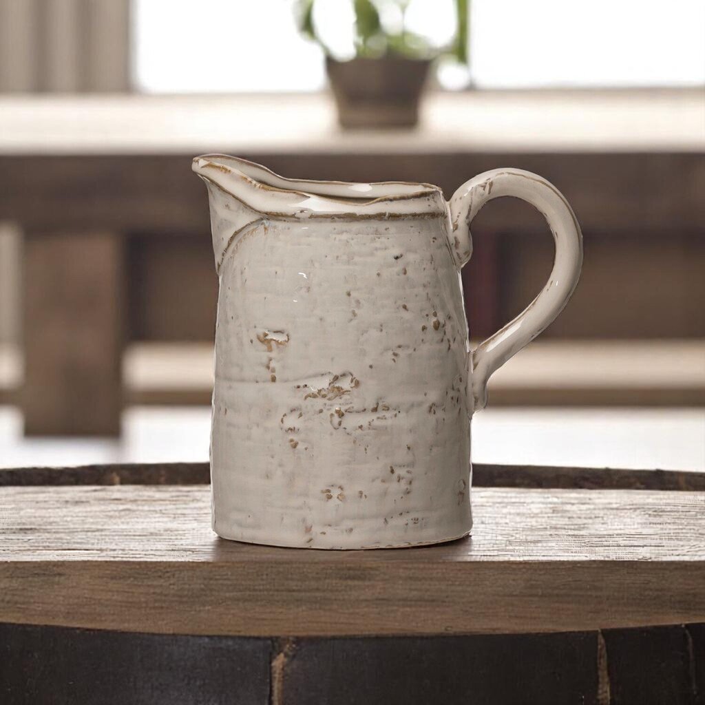 Beautiful Stoneware Pitcher w/ Glaze