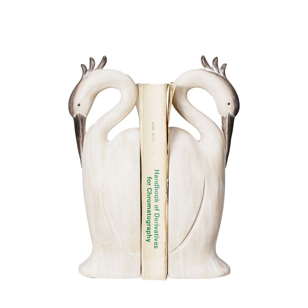 Resin Heron Bookends