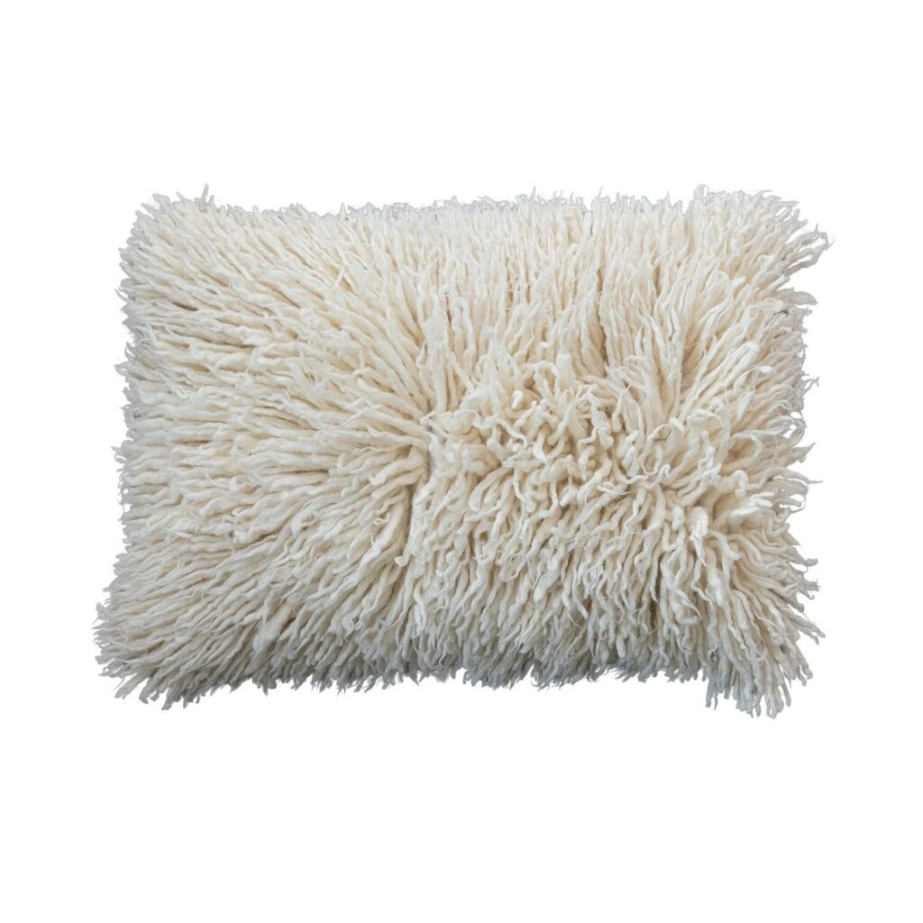 New Zealand Wool Shag Lumbar Pillow