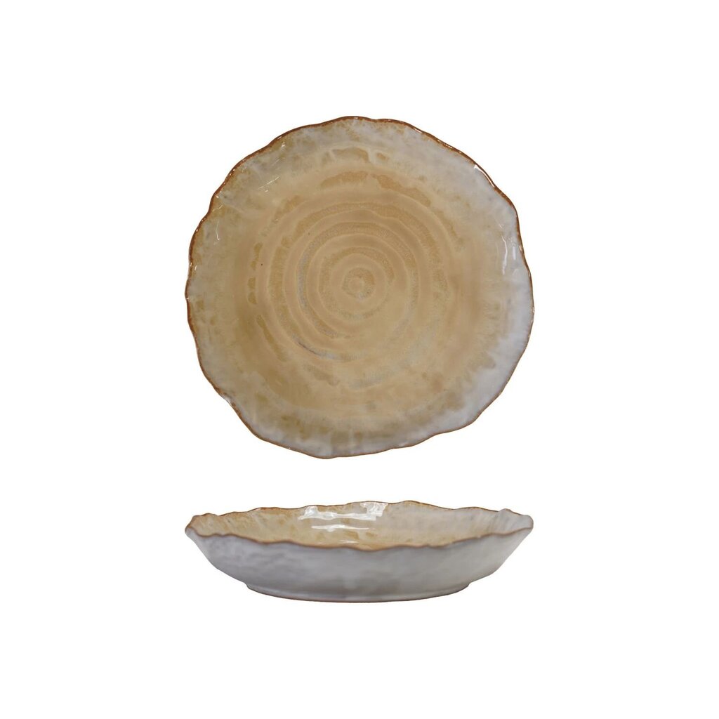 Organic Shaped Reactive Glaze Plate