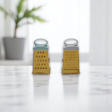 Mini 4 Sided Stainless Steel Grater + Handle