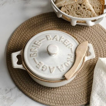 Brie Baker + Wooden Spatula