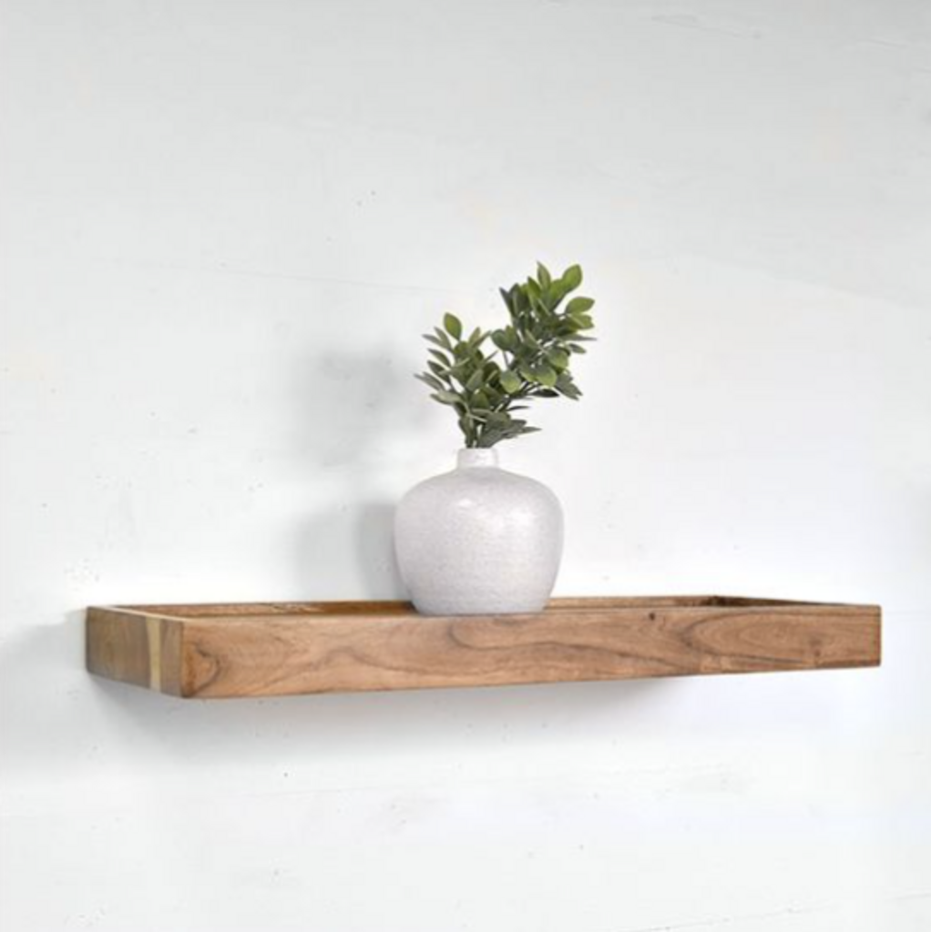 Beautiful 24" Floating Wood Shelf