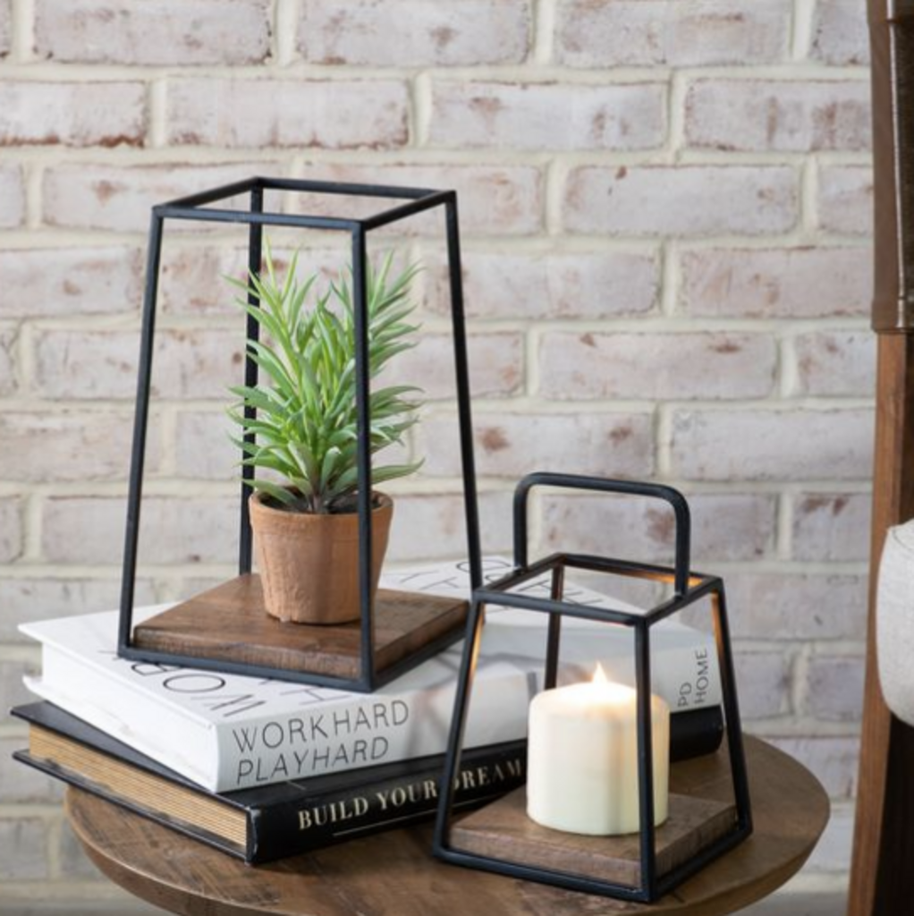 Iron + Wood Table Display