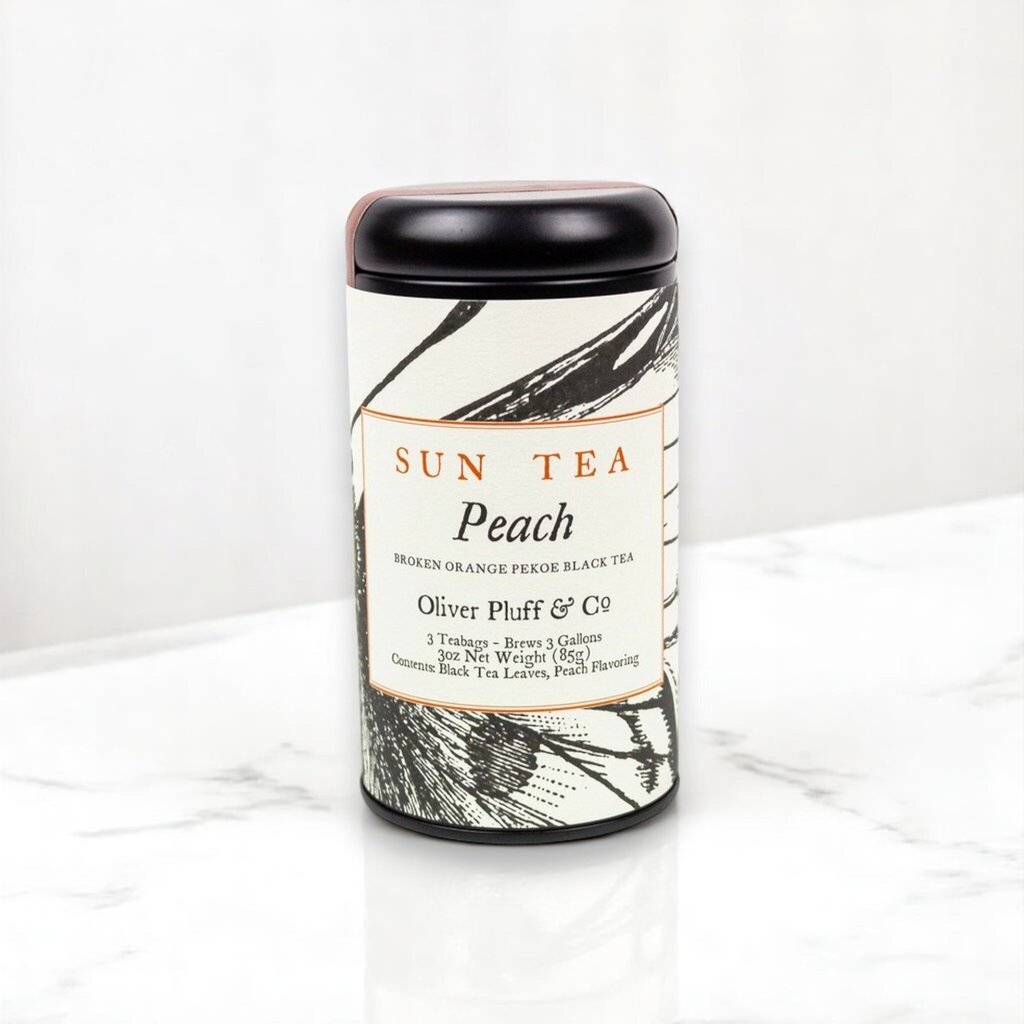 Peach Sun Tea Tin - 3 Gallons