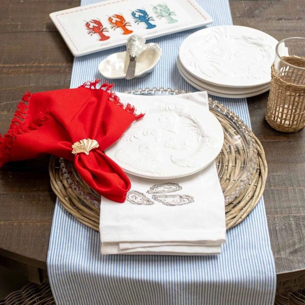 Blue & White Stripe Table Runner