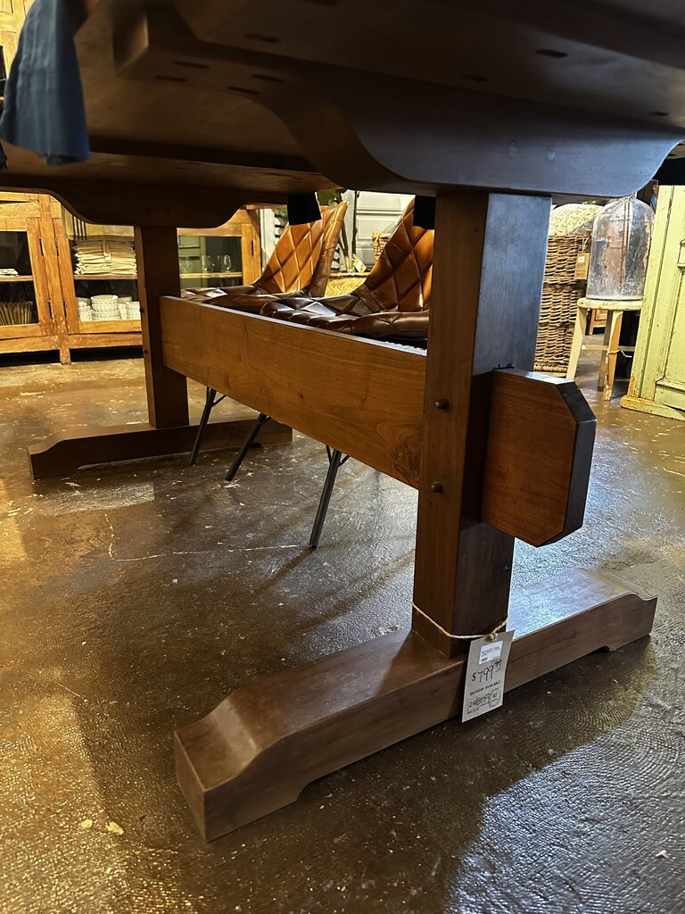 Beautiful Dark Trestle Table
