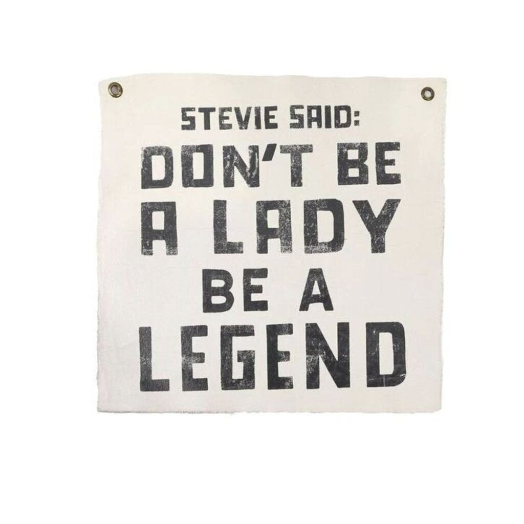 Stevie Said Hand-Painted Wall Tarp