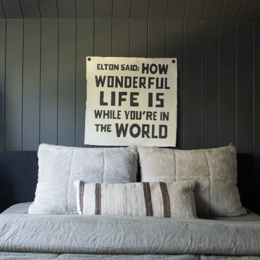 Elton Said Hand-Painted Wall Tarp