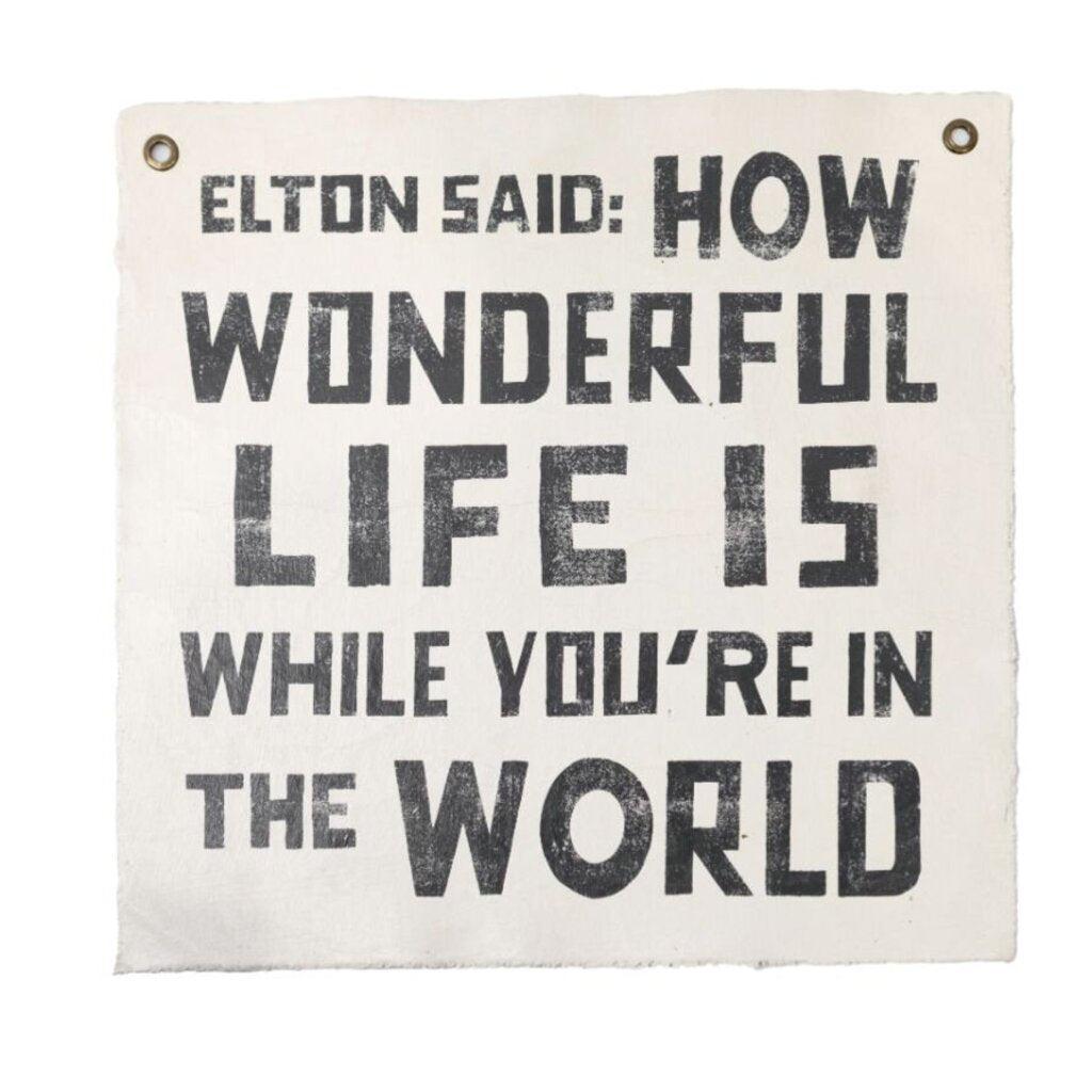 Elton Said Hand-Painted Wall Tarp