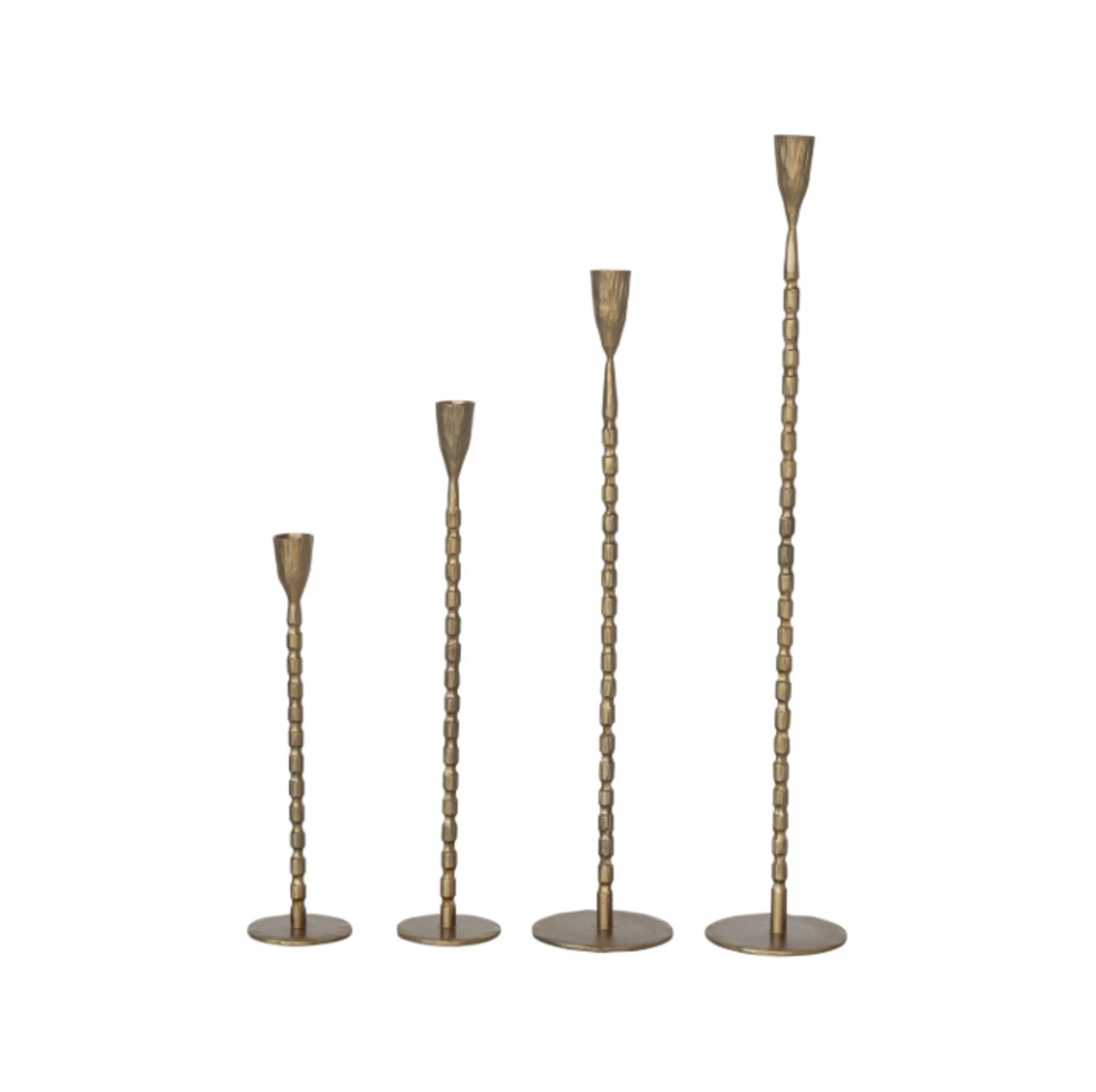 Hand-Forged Cast Iron Taper Holder