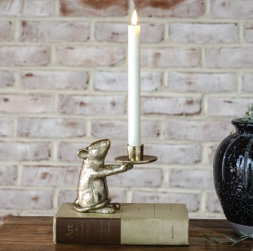 Gold Mouse Taper Holder