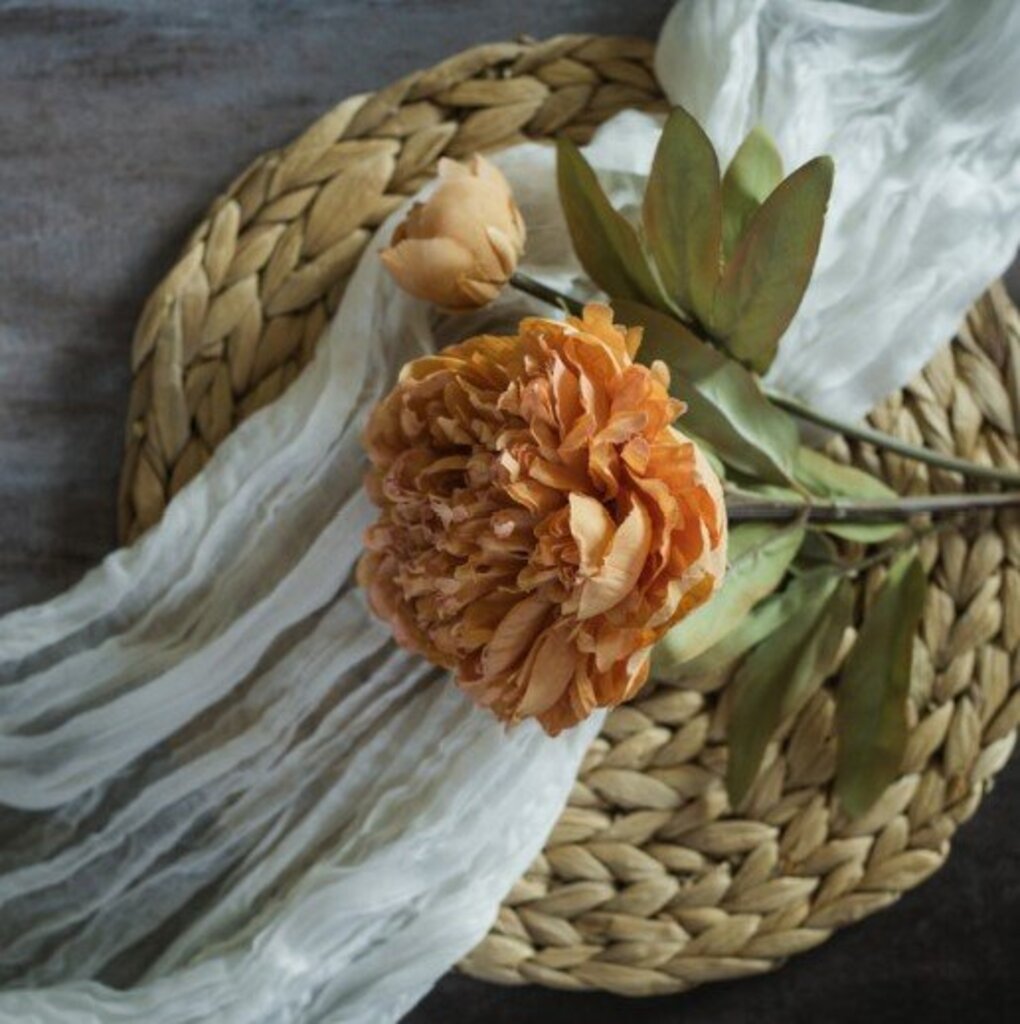 23" Orange Rose Spray