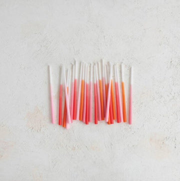 Thin Ombre Candles In A Box- (Set of 24)
