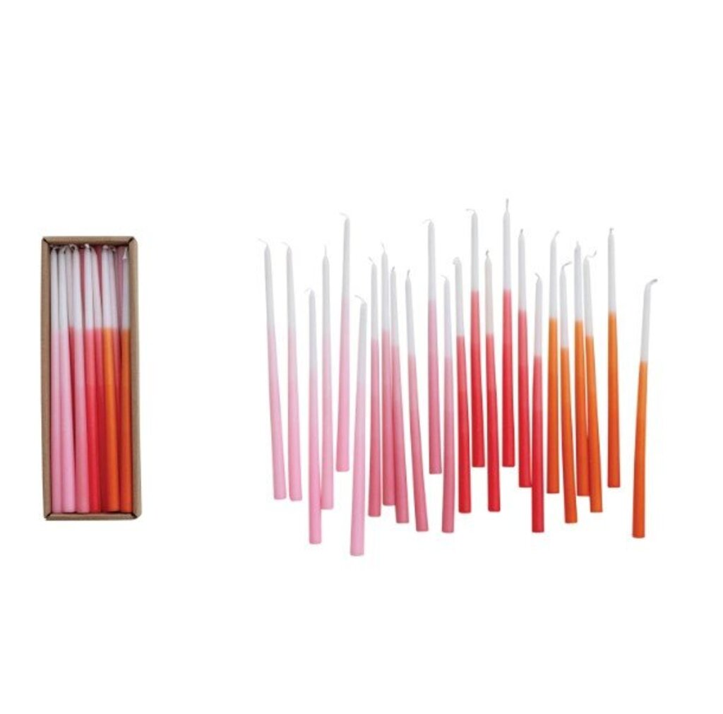 Thin Ombre Candles In A Box- (Set of 24)
