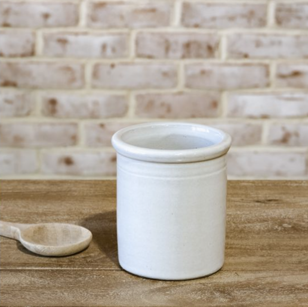 Simple White Ceramic Canister Vase