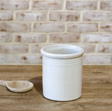 Simple White Ceramic Canister Vase
