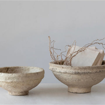 Found Paper Mache Bowl