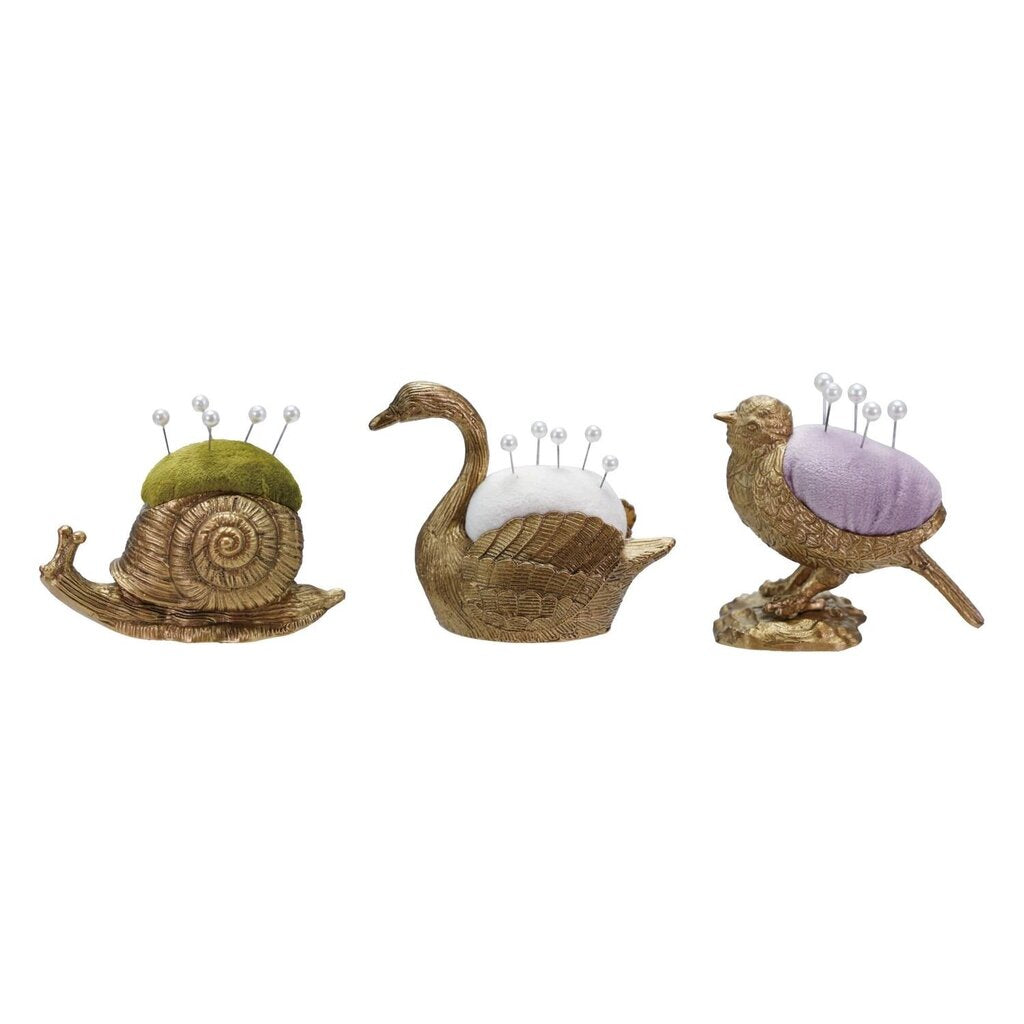 Velvet Pin Cushion + Pearl Head Pins