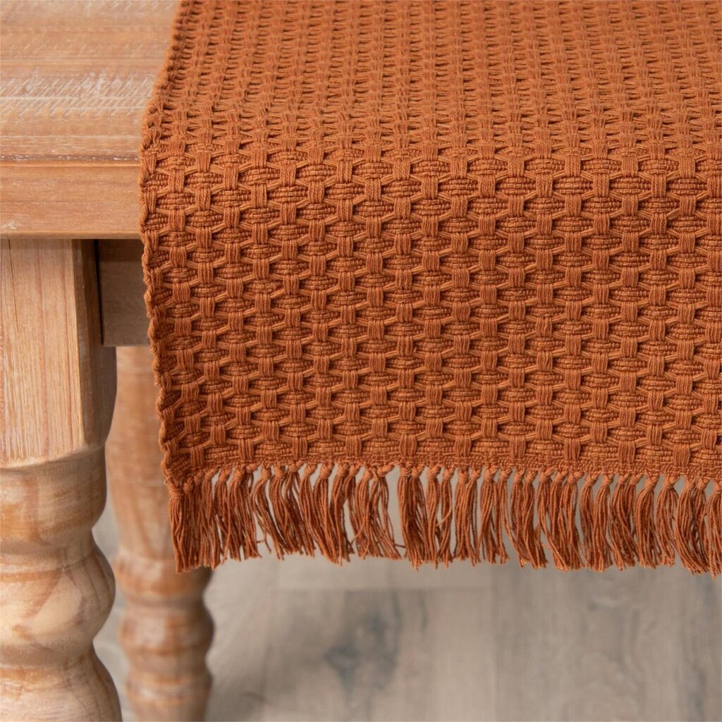 Woven Rust Table Runner