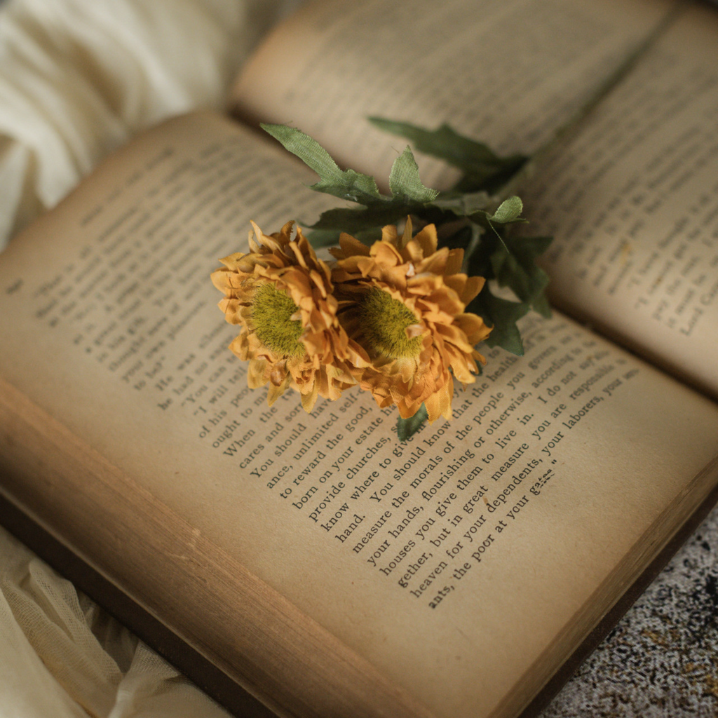 Golden Yellow Strawflower Pick