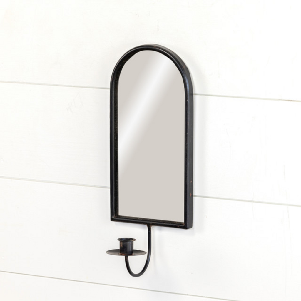 Black Mirror Wall Sconce
