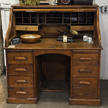 Antique Roll Top Desk