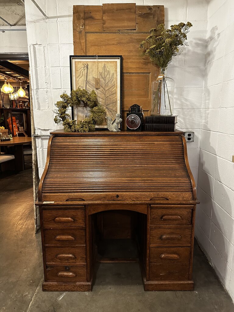 Antique Roll Top Desk