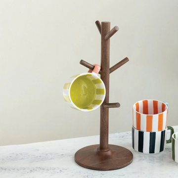 Mango Wood 6-Mug Holder