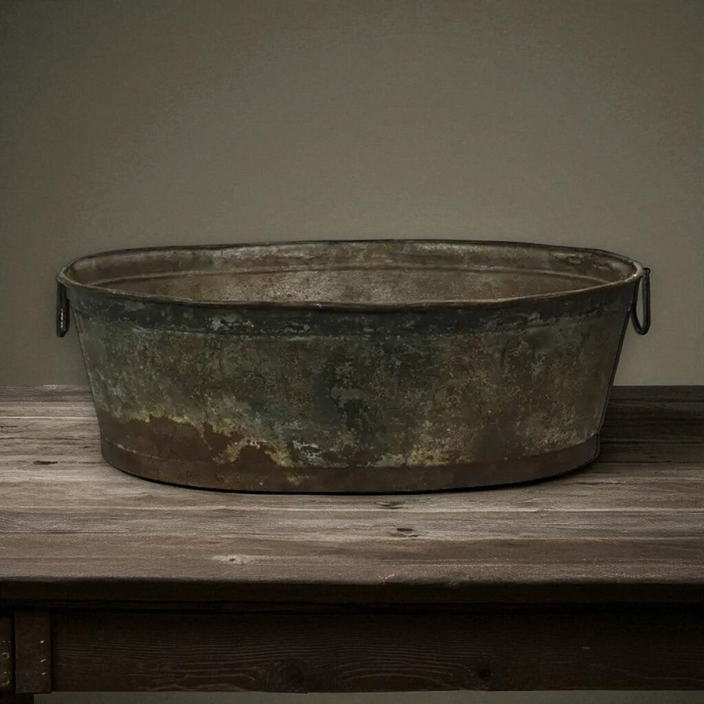 Vintage Zinc Basin