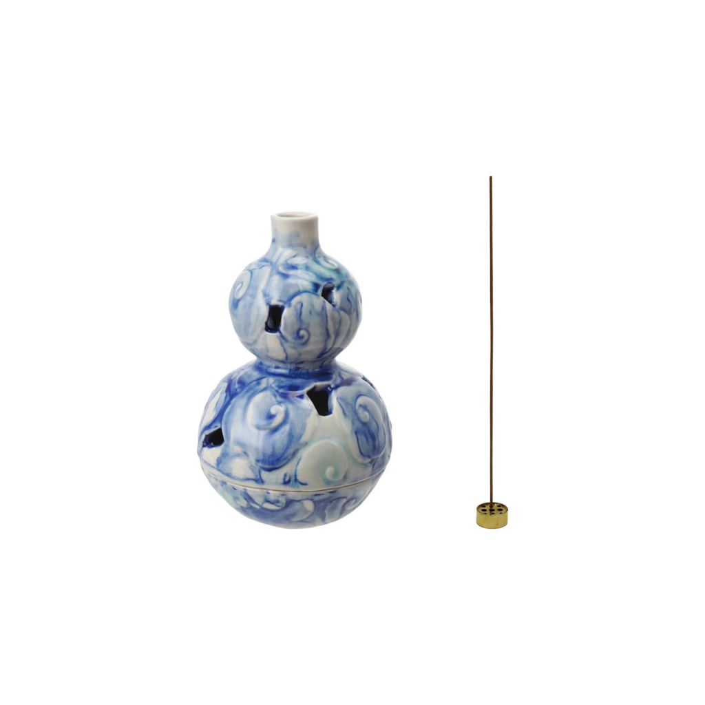 Embossed Incense Holder + Metal Insert