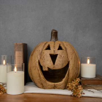 Beige Big Mouth Pumpkin - 11"