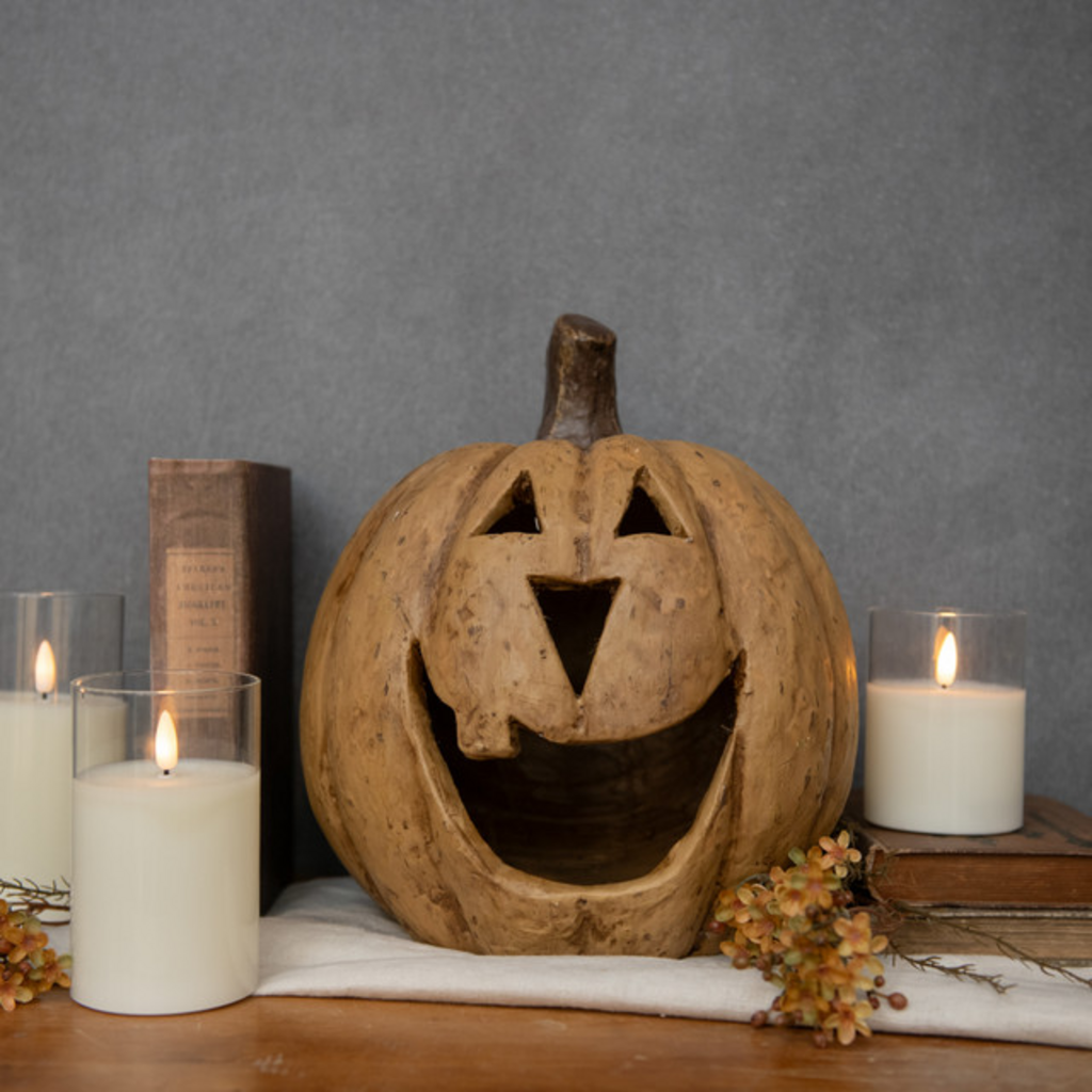 Beige Big Mouth Pumpkin - 11"