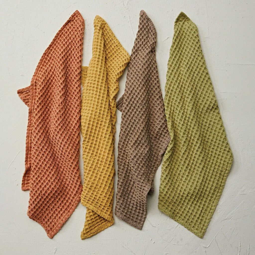 Stonewashed Waffle Tea Towel