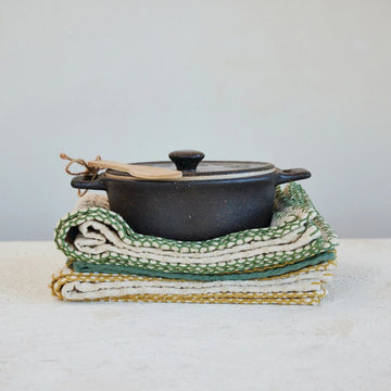 Matte Brown Brie Baker + Bamboo Spreader