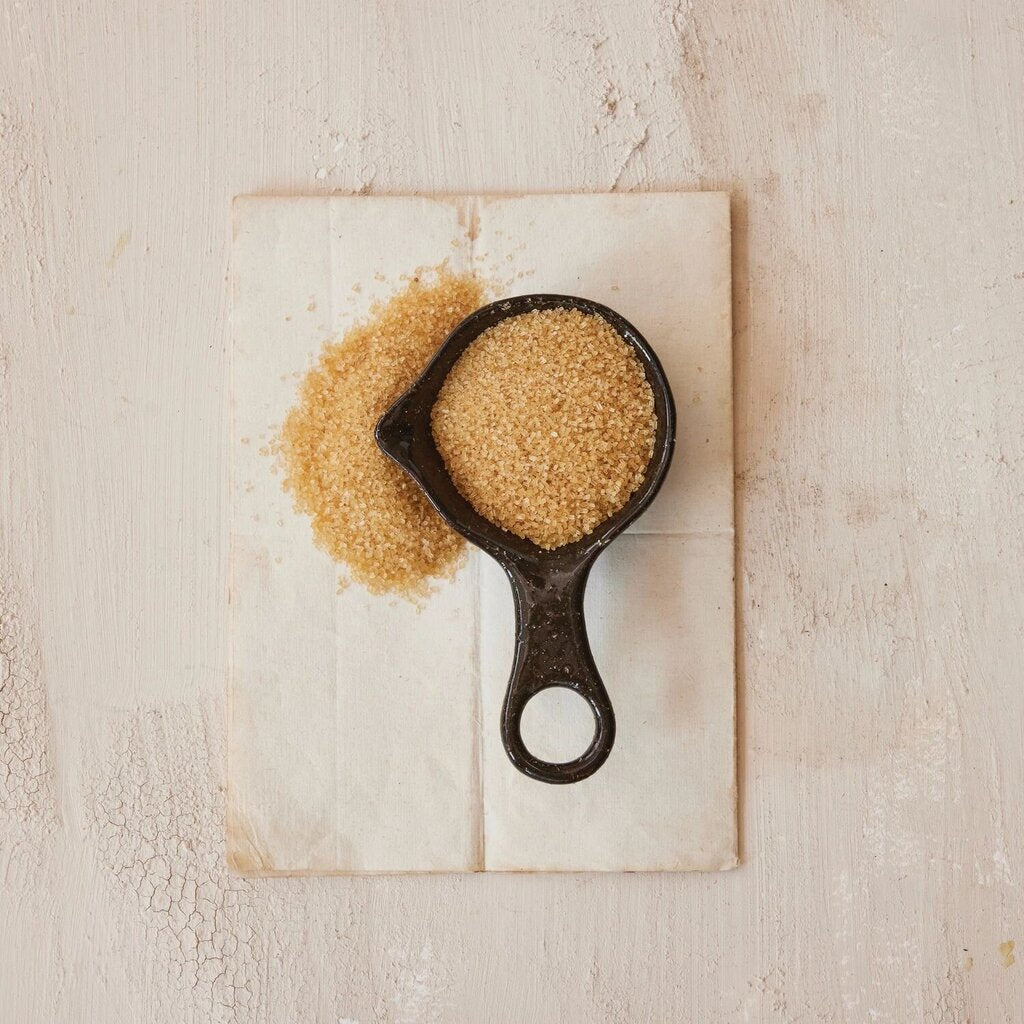 Matte Brown Stoneware Scoop