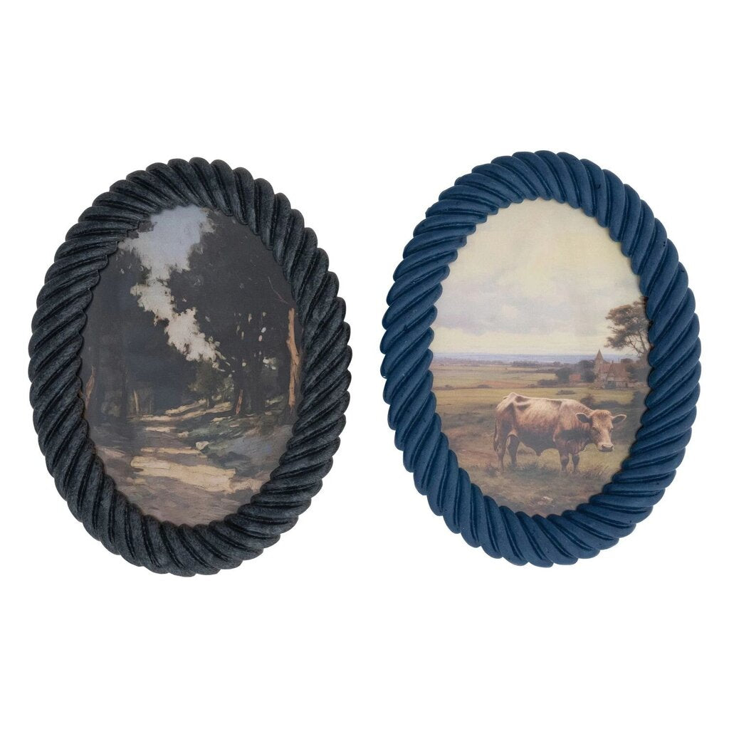 Oval Twisted Photo Frame