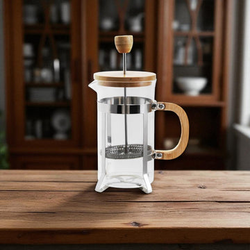 Cool Stainless Steel & Glass French Press- 20oz