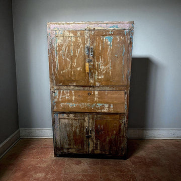 Old Wooden Cabinet w/ Drop Door