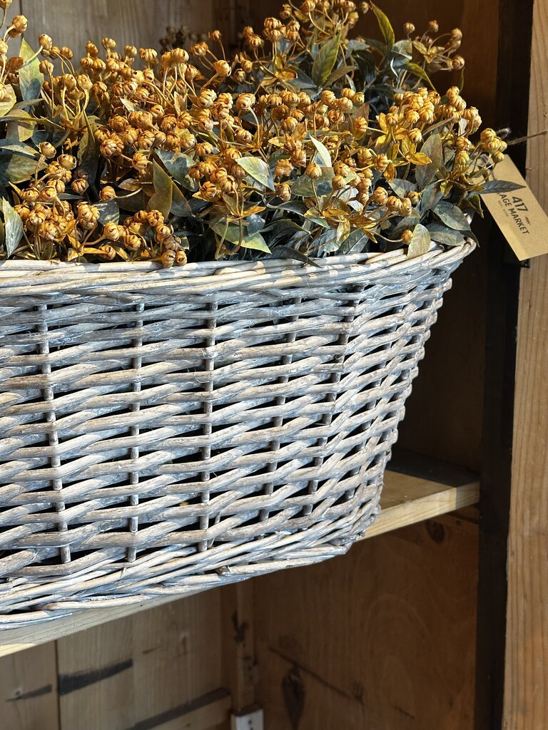 Pretty Oval Farmers Market Basket- Large