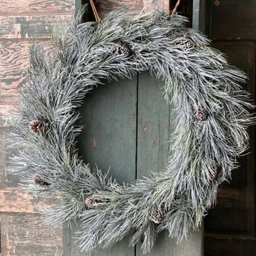Frosted Emperor Pine Wreath - 36"