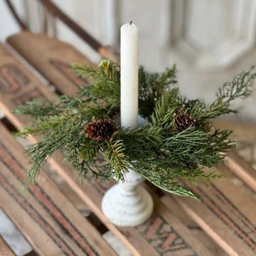 Telluride Spruce Candle Ring - 2"