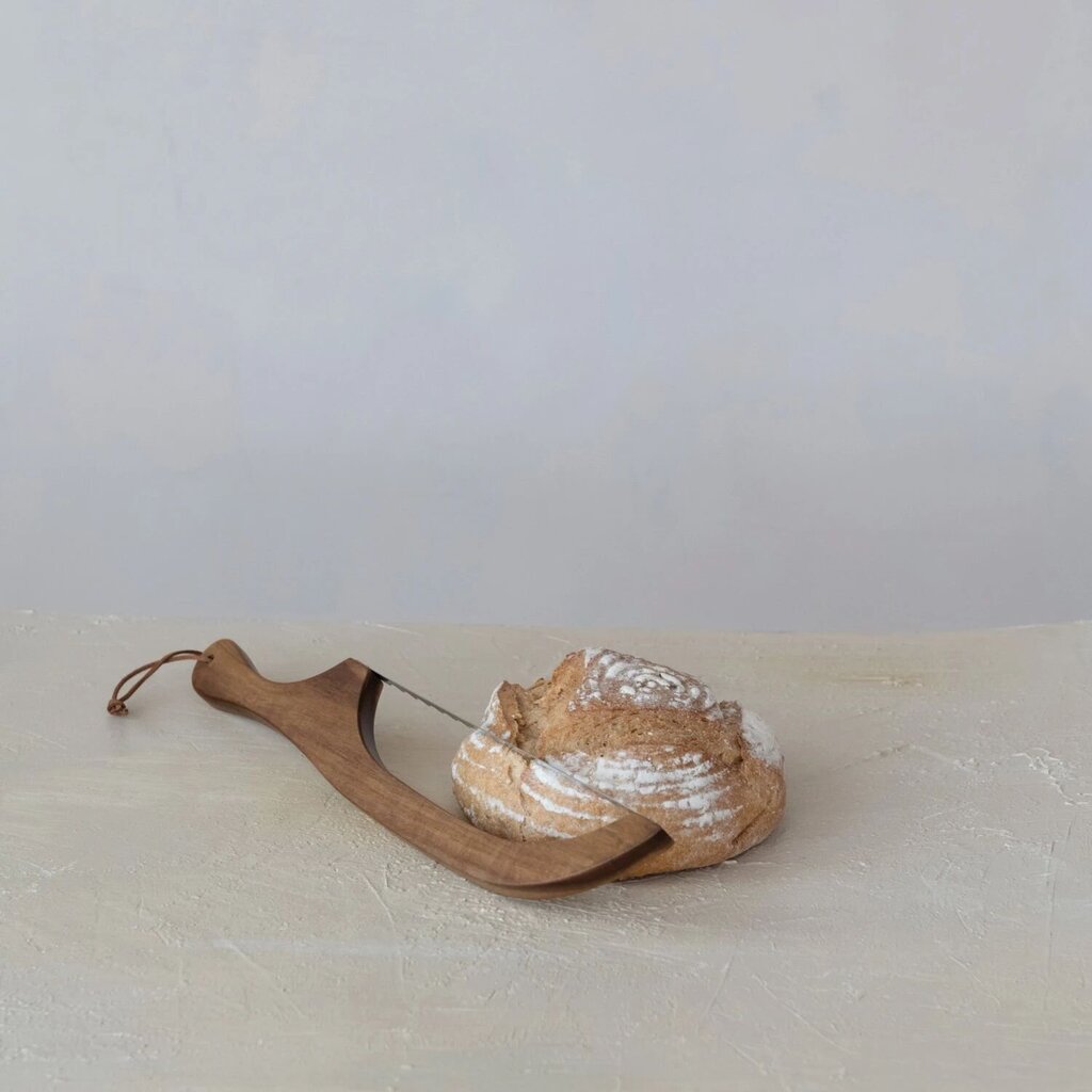 Wood Bread Bow Knife