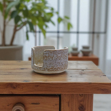 Cream Stoneware Sponge Holder