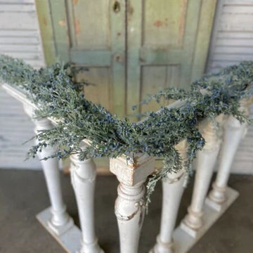 Icy Northwind Juniper Garland - 5.5'